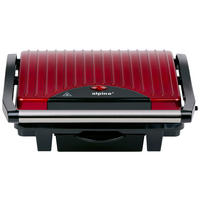 Kontaktgrill rot B/H/L: ca. 11,5x29,5x32,5 cm Kontaktgrill - rot/schwarz (32,50/11,50/29,50cm)