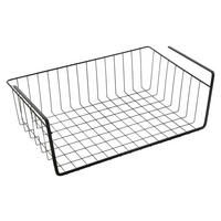 Metaltex Schrankkorb mattschwarz Metall B/H/T: ca. 40x14x26 cm Schrankkorb_Kanguro_Lava - mattschwarz (40,00/14,00/26,00cm) - Metaltex