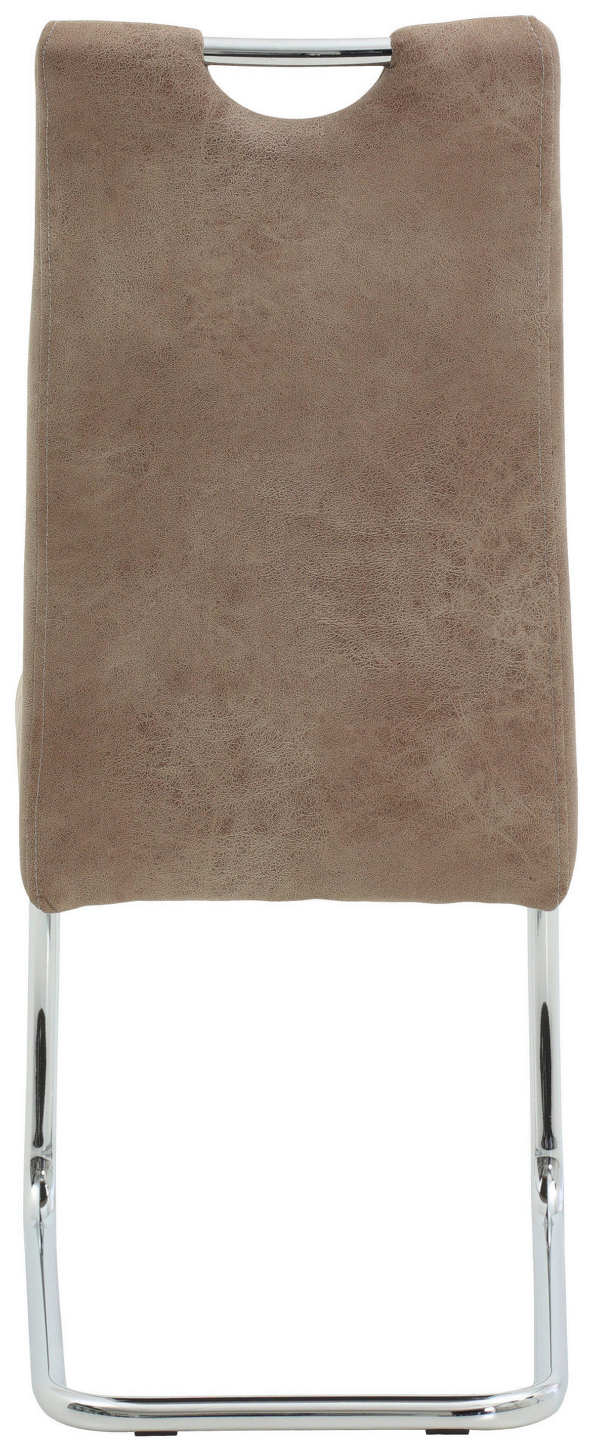 Schwingstuhl Flora beige Vintage Microfaser B/H/T: ca. 43x98x59 cm Flora - beige/Chrom (43,00/98,00/59,00cm)