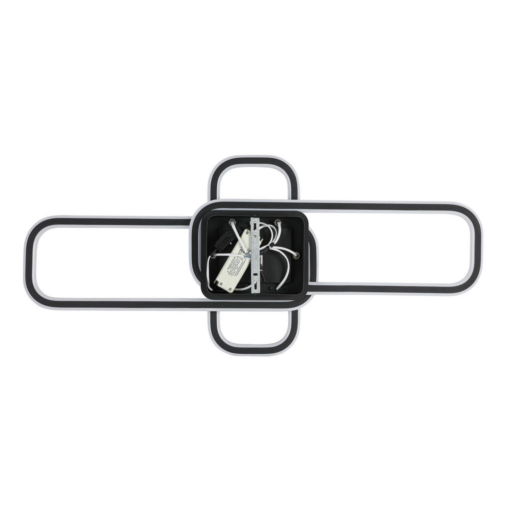 Thumbnail - Nolo LED-Deckenleuchte schwarz Metall B/H/L: ca. 46x11x95 cm