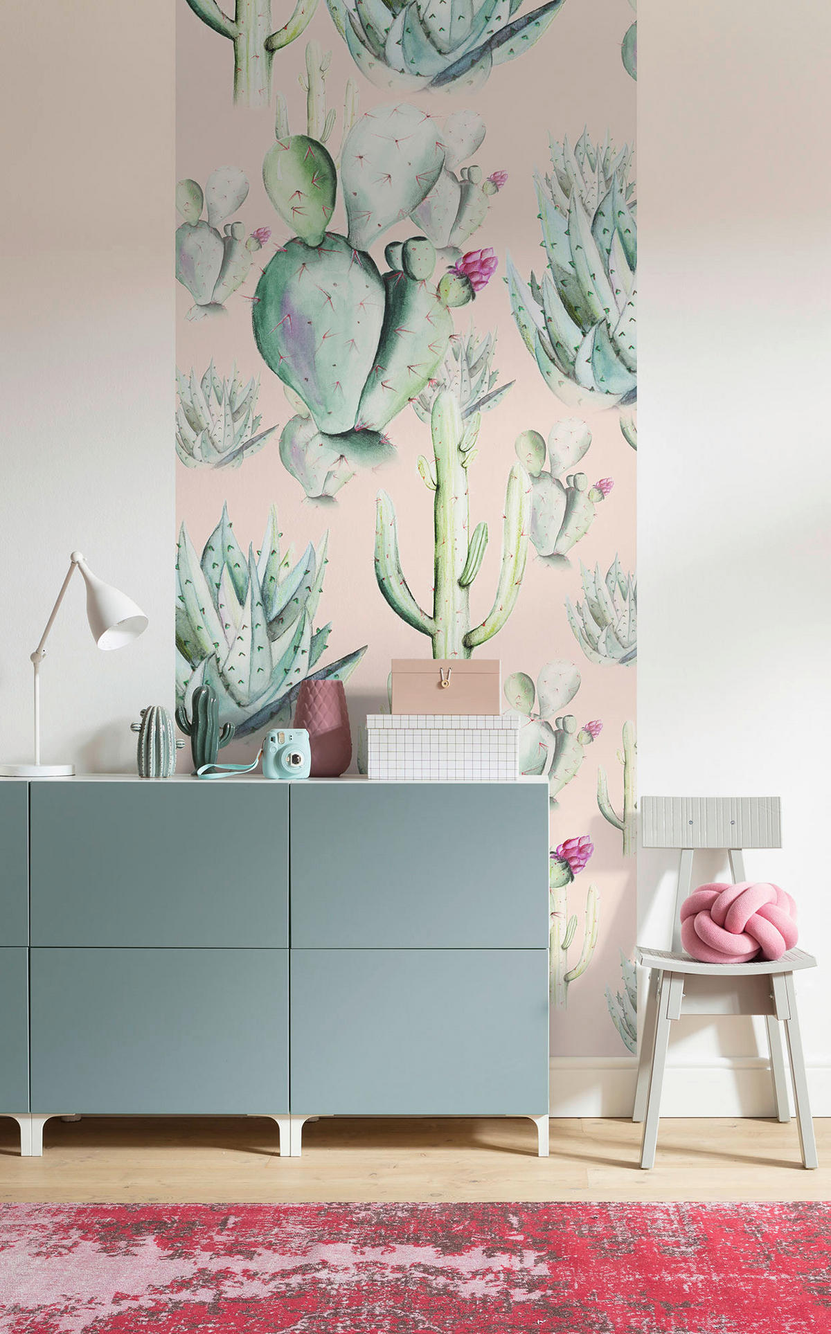 Komar Fototapete Cactus Rose Panel B/L: ca. 100x250 cm Cactus Rose Panel - (100,00/250,00cm) - Komar