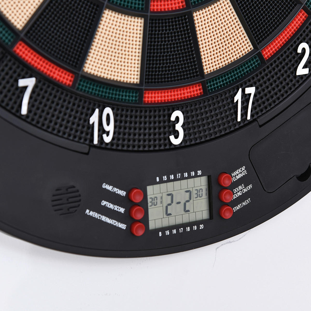 HOMCOM elektrische Dartscheibe B/H/T: ca. 46,5x50,5x4,4 cm Dartscheibe_elektronisch - schwarz (46,50/50,50/4,40cm) - HOMCOM