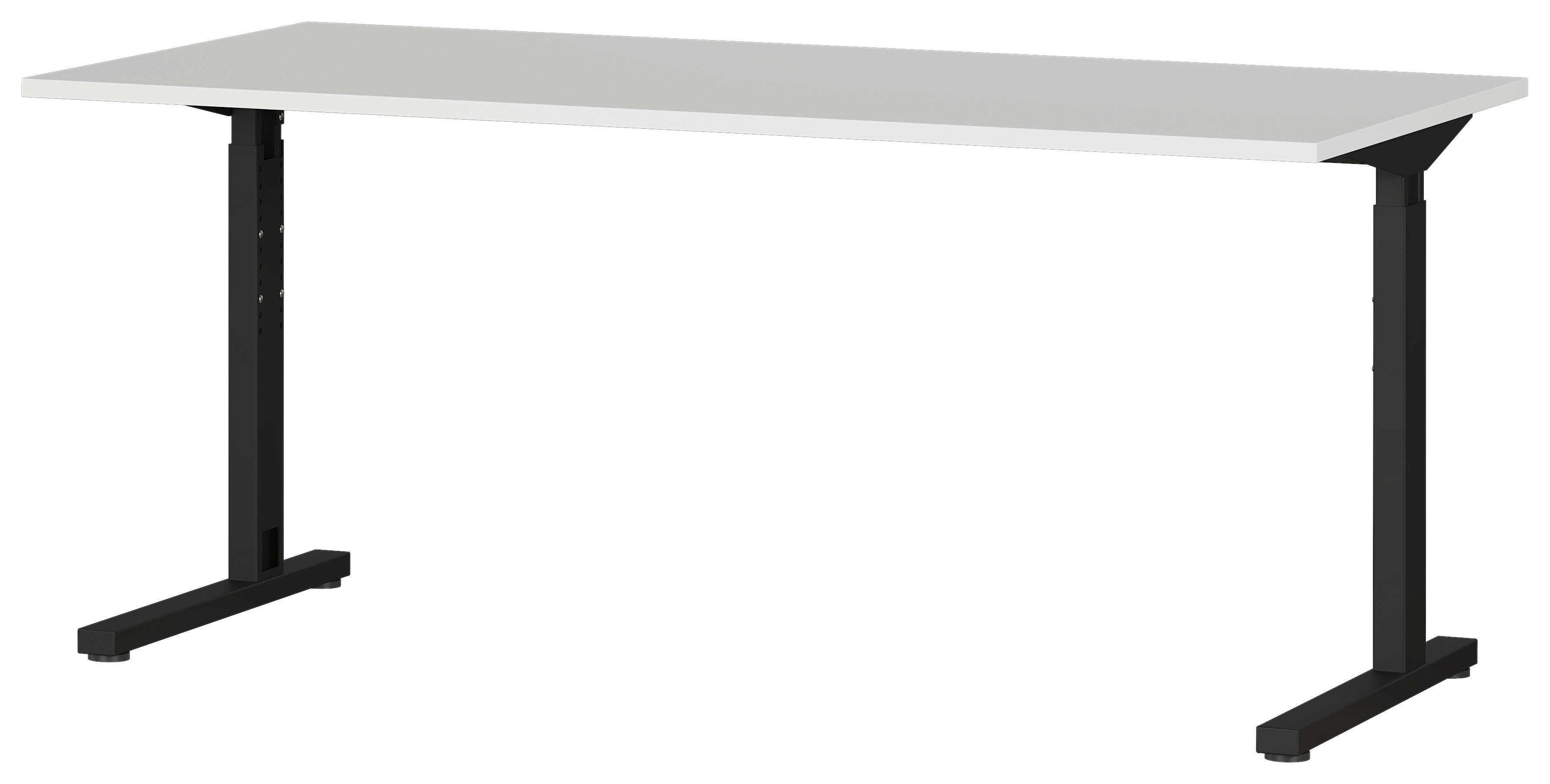 Schreibtisch 4252-581 Lichtgrau schwarz B/H/T: ca. 160x80x80 cm 4252-581 - Lichtgrau/schwarz (160,00/80,00/80,00cm) - Germania