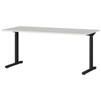 Schreibtisch 4252-581 Lichtgrau schwarz B/H/T: ca. 160x80x80 cm 4252-581 - Lichtgrau/schwarz (160,00/80,00/80,00cm) - Germania