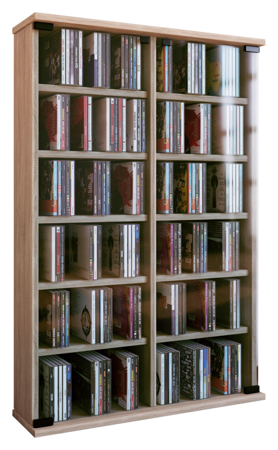 Regal Roma Eiche Sonoma Nachbildung Holzwerkstoff B/H/T: ca. 60x91,5x18 cm Roma - Eiche (60,00/91,50/18,00cm) - VCM Möbel
