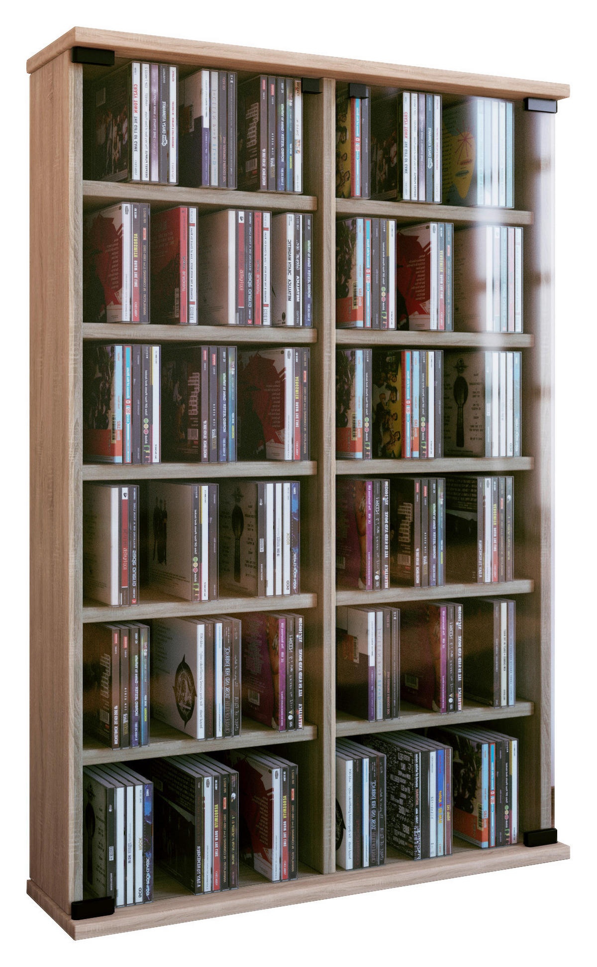 Regal Roma Eiche Sonoma Nachbildung Holzwerkstoff B/H/T: ca. 60x91,5x18 cm Roma - Eiche (60,00/91,50/18,00cm) - VCM Möbel
