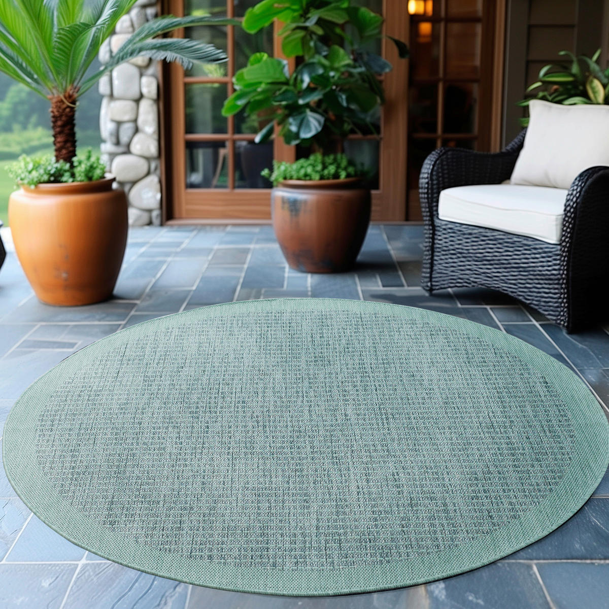 Ayyildiz Teppich GIZA blau D: ca. 160 cm GIZA - blau (160,00cm) - Ayyildiz