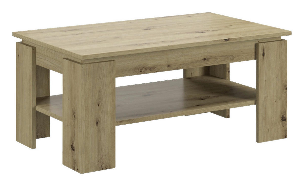 Couchtisch Titan Eiche Artisan Nachbildung B/H/T: ca. 100x45x60 cm Titan - Eiche (100,00/45,00/60,00cm) - xonox.home