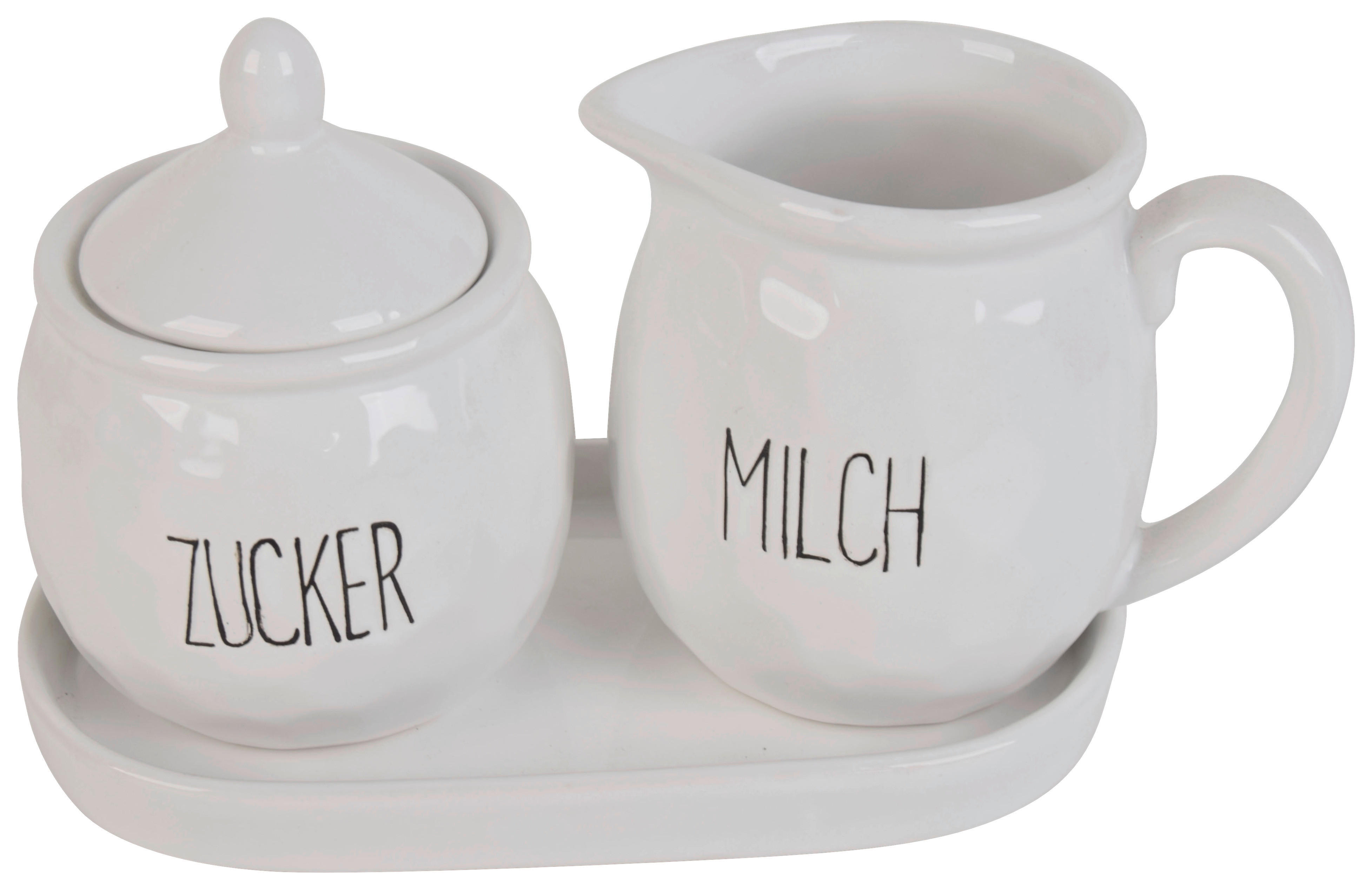 Milch und Zucker-Set weiß Porzellan Milch_u.Zuckerset - weiß
