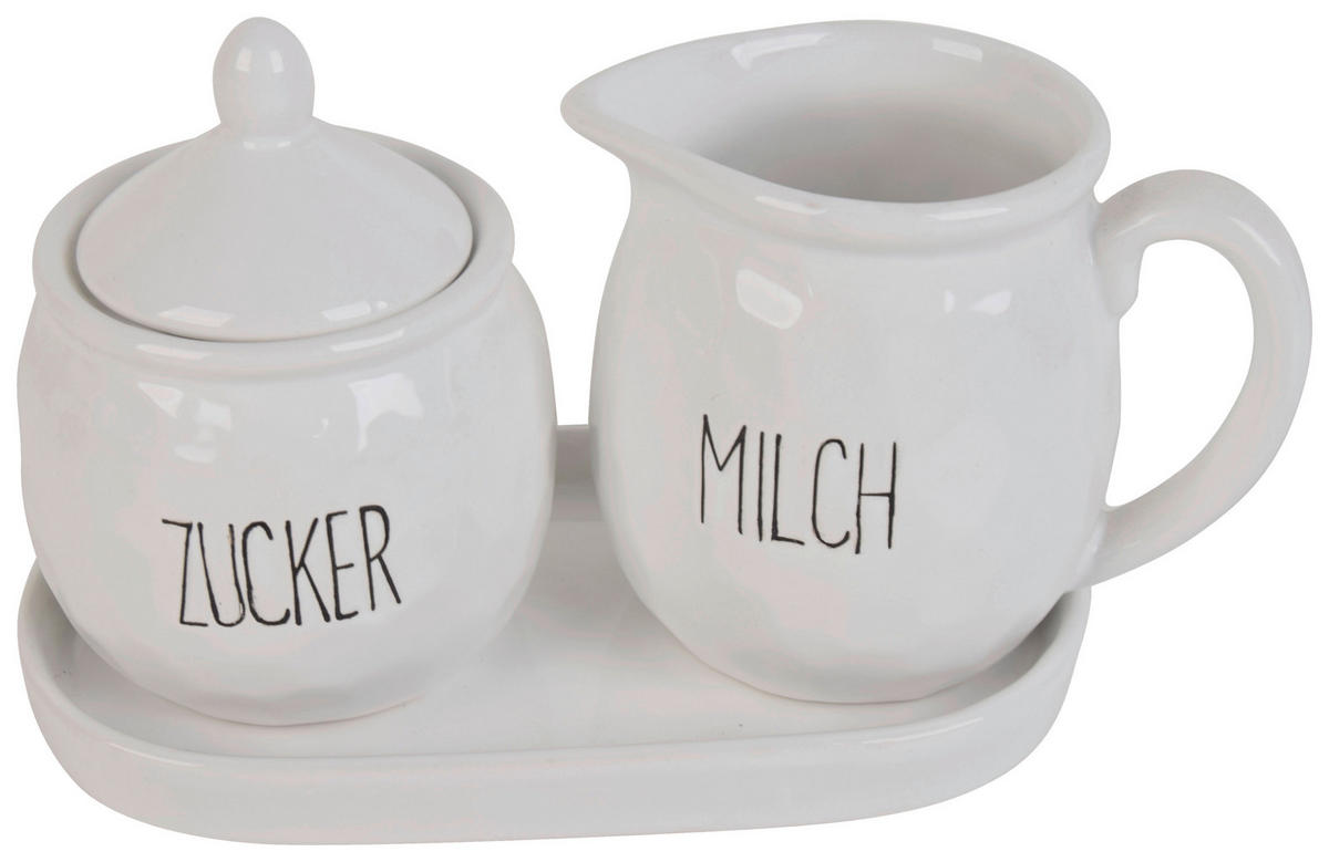 Milch und Zucker-Set weiß Porzellan Milch_u.Zuckerset - weiß