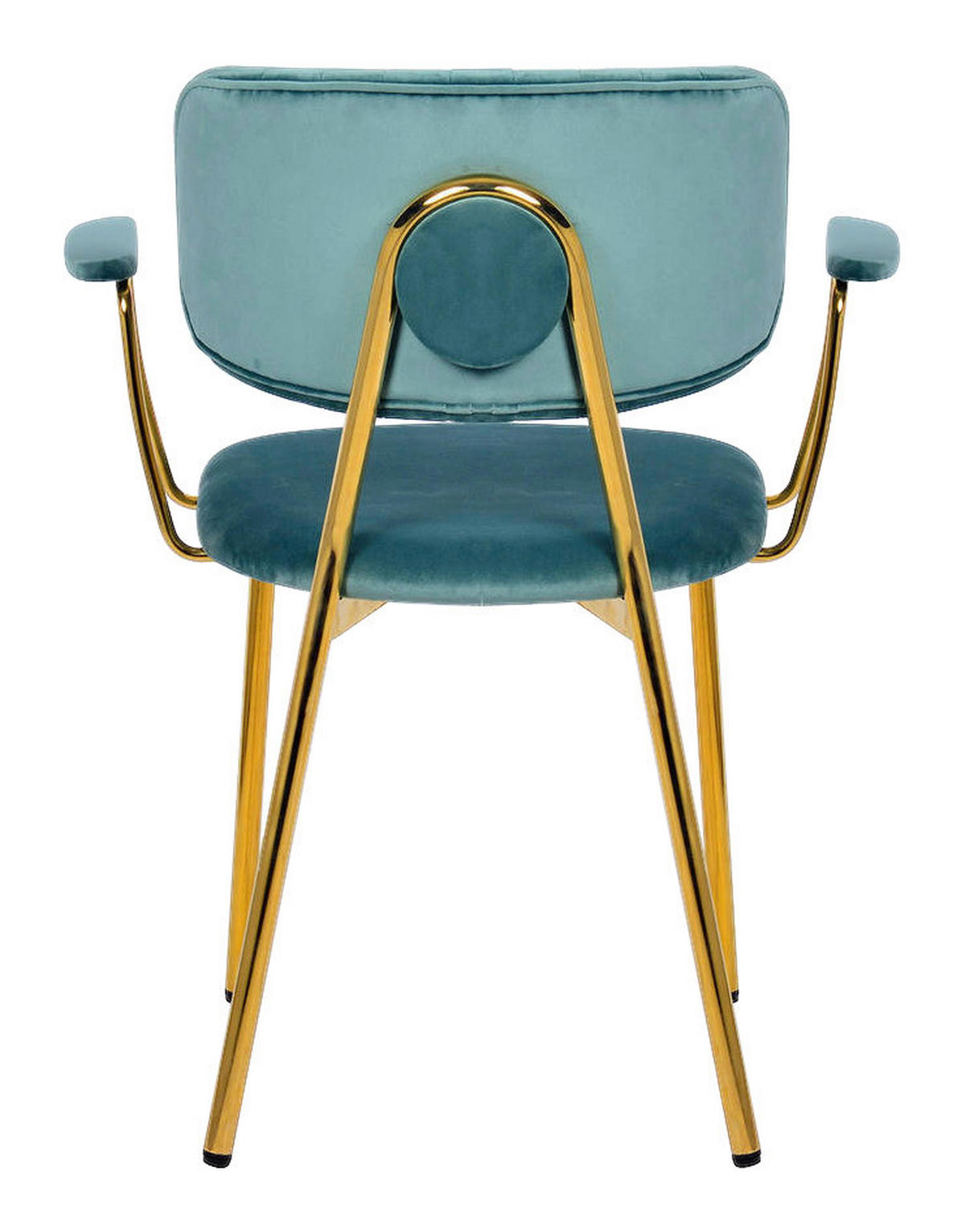 Stuhl Kian 200 2er-Set mint Microfaser B/H/T: ca. 63x80x51 cm Kian 200 2er-Set - gold/mint (63,00/80,00/51,00cm) - 360 Living