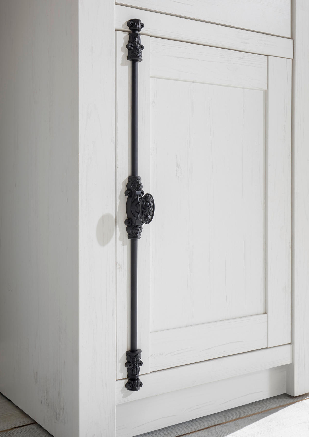 Vitrinenschrank Westerland weiß Pinie Nachbildung B/H/T: ca. 63x207x45 cm Westerland - weiß (63,00/207,00/45,00cm)