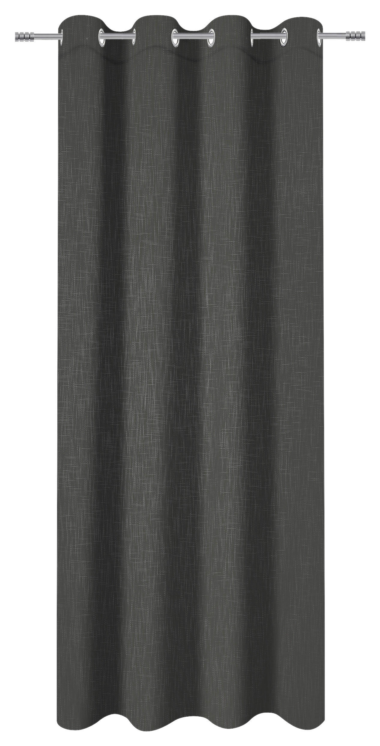 Ösenvorhang Savina anthrazit B/L: ca. 140x245 cm Savina - anthrazit (140,00/245,00cm)