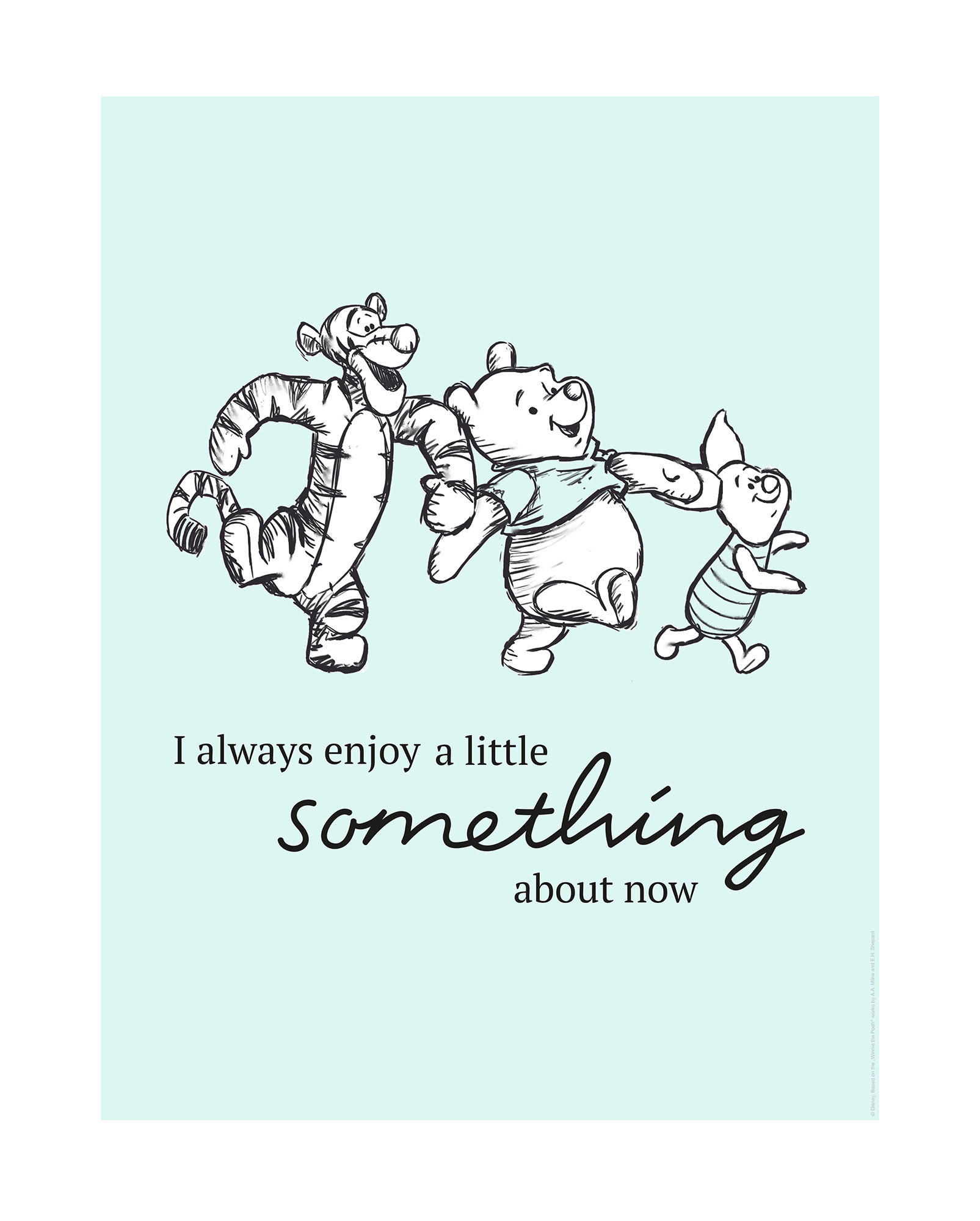 Komar Poster Winnie Pooh Little Something Disney B/L: ca. 40x50 cm günstig online kaufen