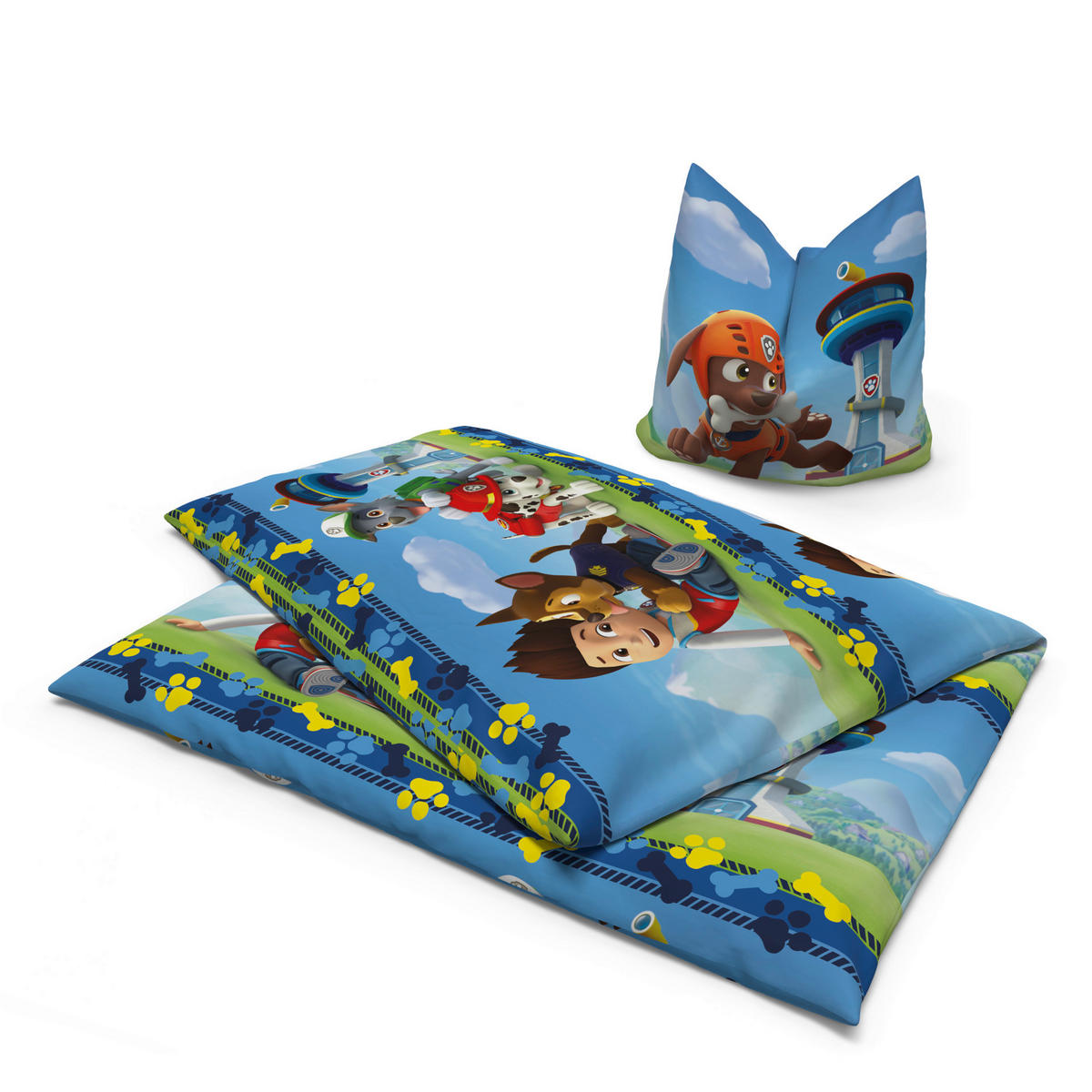 Microfaser Bettwäsche Paw Patrol Paw Patrol - blau (135,00/200,00cm)