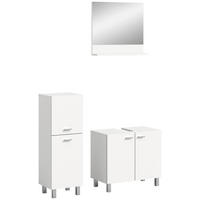 Badezimmer-Set BOSTON weiß B/H/T: ca. 102x186x33 cm BOSTON - weiß (102,00/186,00/33,00cm) - xonox.home