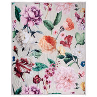 Wohndecke Fiori Polysamt Fiori - sand (130,00/160,00cm) - Descanso