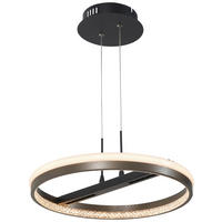POCOline LED-Pendelleuchte schwarz Metall Acryl H/D: ca. 120x40 cm LED-Pendelleuchte_Liah - schwarz (40,00/120,00cm) - POCOline
