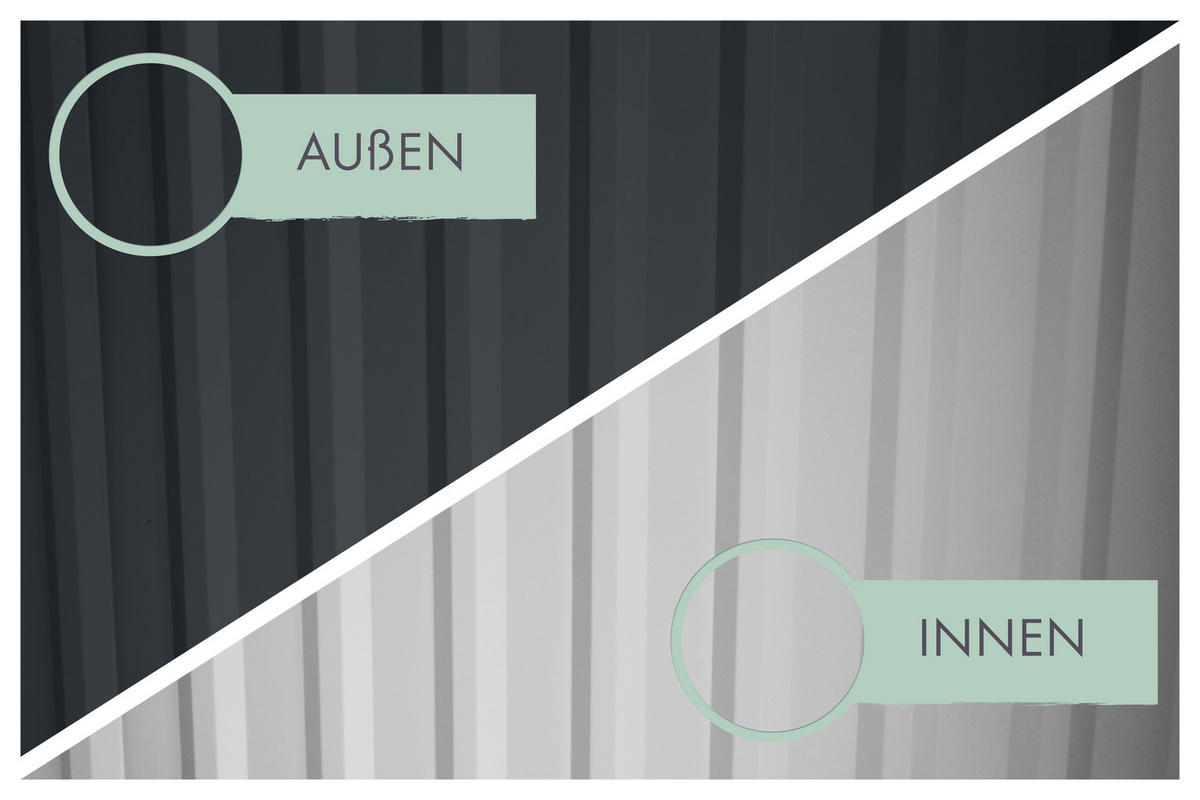 Karibu Gartenhaus Indra 3 anthrazit B/H/T: ca. 289x213x206 cm Indra 3 - anthrazit (289,00/213,00/206,00cm) - Karibu