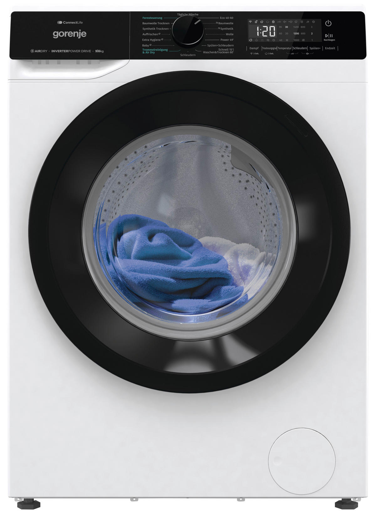 Gorenje Waschtrockner WD2PA964ADW1/DE Waschtrockner WD2PA964ADW1/DE - weiß/schwarz (55,00/60,00/85,00cm) - Gorenje