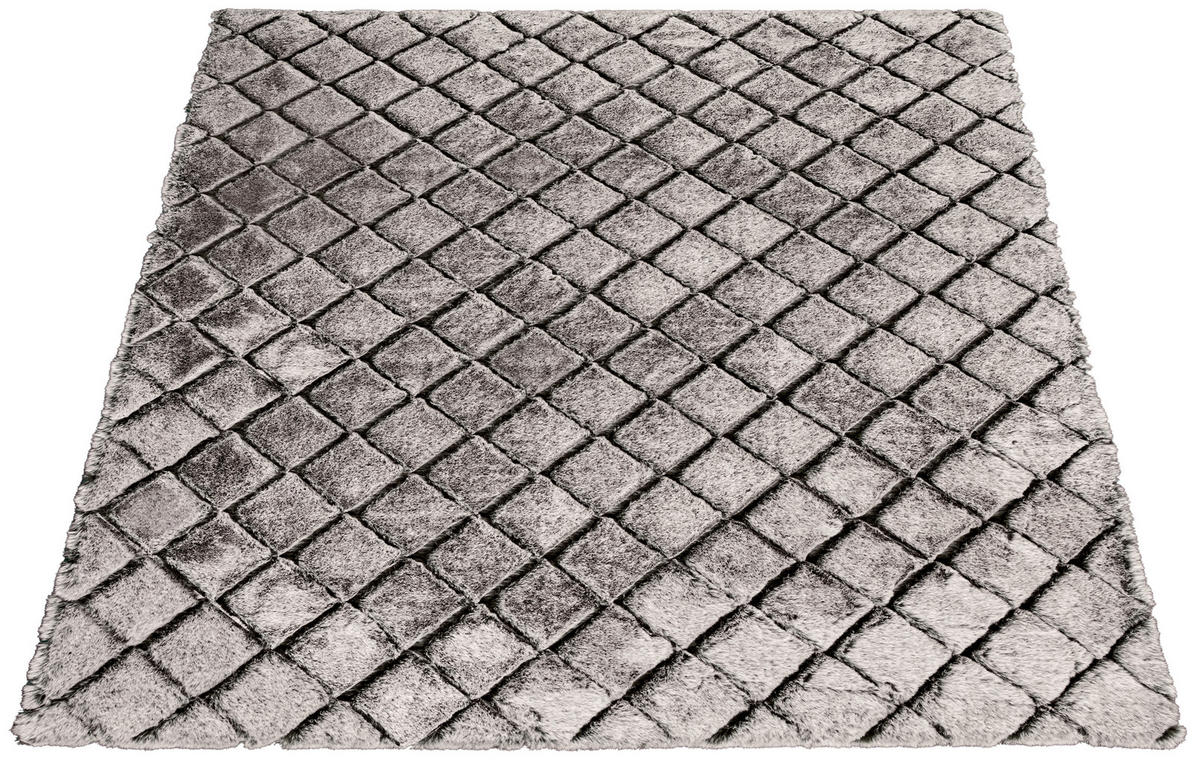 Teppich Vichy Silbergrau B/L: ca. 80x150 cm Vichy - Silbergrau (80,00/150,00cm)