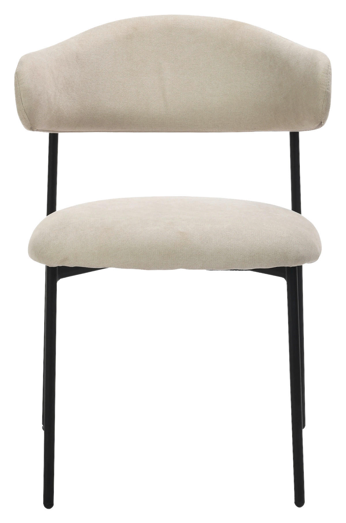 Stuhl JERSEY 2er-Set. taupe Webstoff B/H/T: ca. 58x78x54,5 cm JERSEY 2er-Set. - schwarz/taupe (58,00/78,00/54,50cm) - byLIVING