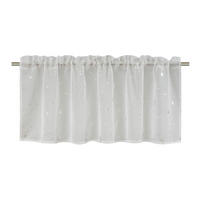 POCOline Scheibengardine Stars 2 weiß B/L: ca. 140x50 cm Stars 2 - weiß/silber (140,00/50,00cm) - POCOline