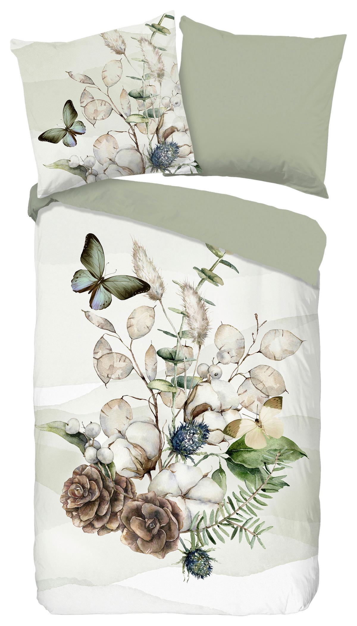 Bettwäsche Marjan grün Baumwolle B/L: ca. 155x220 cm Marjan - grün (155,00/220,00cm) - Good Morning