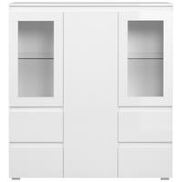 Highboard Capetown weiß weiß glänzend B/H/T: ca. 116x126x40 cm Capetown - weiß (116,00/126,00/40,00cm)