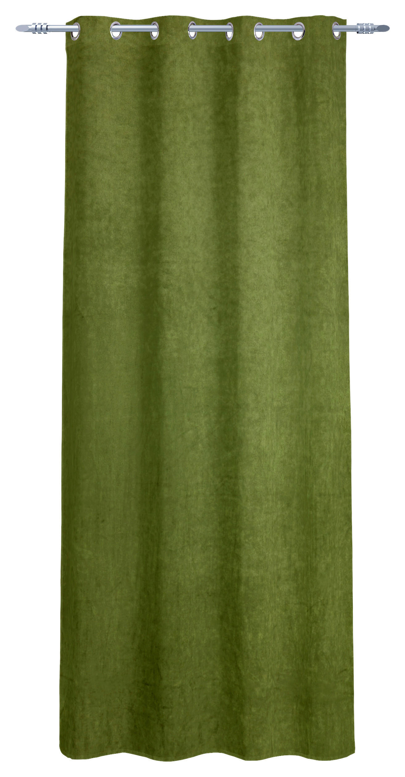 Ösenvorhang Samt grün B/L: ca. 135x245 cm Samt - grün (135,00/245,00cm) - Acus