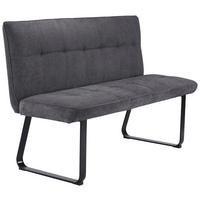 Bank TALEA dunkelgrau schwarz B/H/T: ca. 140x92x59 cm TALEA - schwarz/dunkelgrau (140,00/92,00/59,00cm) - byLIVING