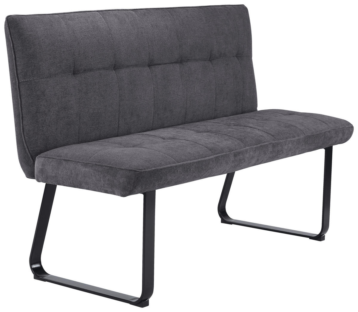 Bank TALEA dunkelgrau schwarz B/H/T: ca. 140x92x59 cm TALEA - schwarz/dunkelgrau (140,00/92,00/59,00cm) - byLIVING