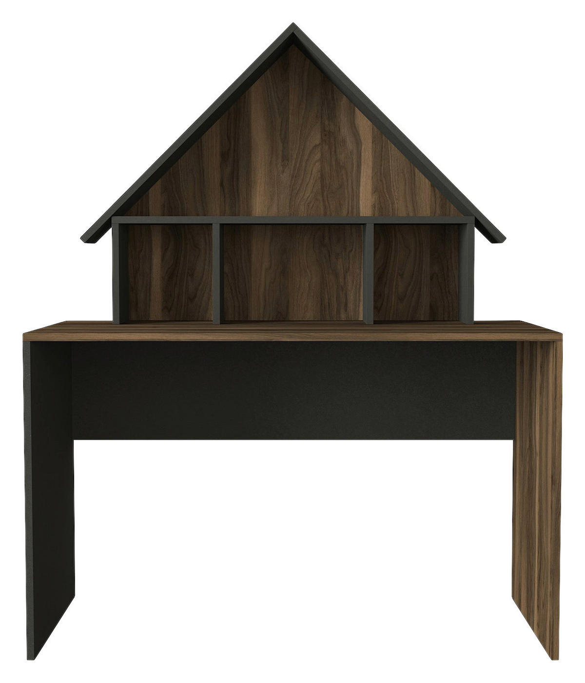 Schreibtisch Denver walnuss Nachbildung anthrazit B/H/T: ca. 120x148x60 cm Denver - walnuss/anthrazit (120,00/148,00/60,00cm) - moebel17