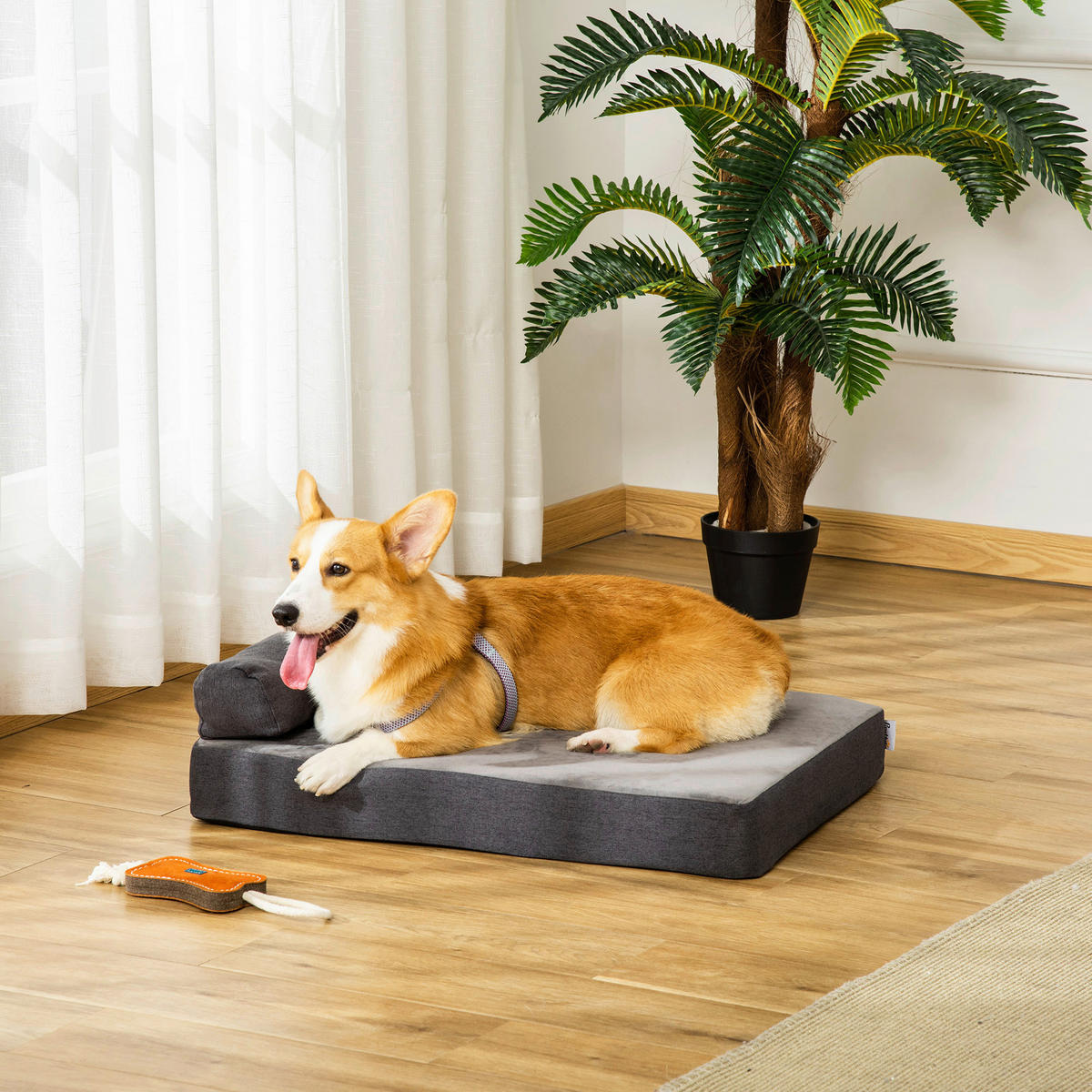 PawHut Hundebett Hundebett - (75,00/55,00/20,00cm) - PawHut