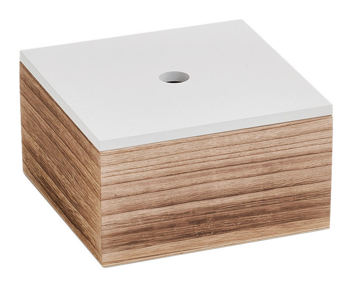 Zeller Aufbewahrungsboxen-Set natur Holz Aufbewahrungsboxen-Set_3tlg. - weiß/natur - Zeller