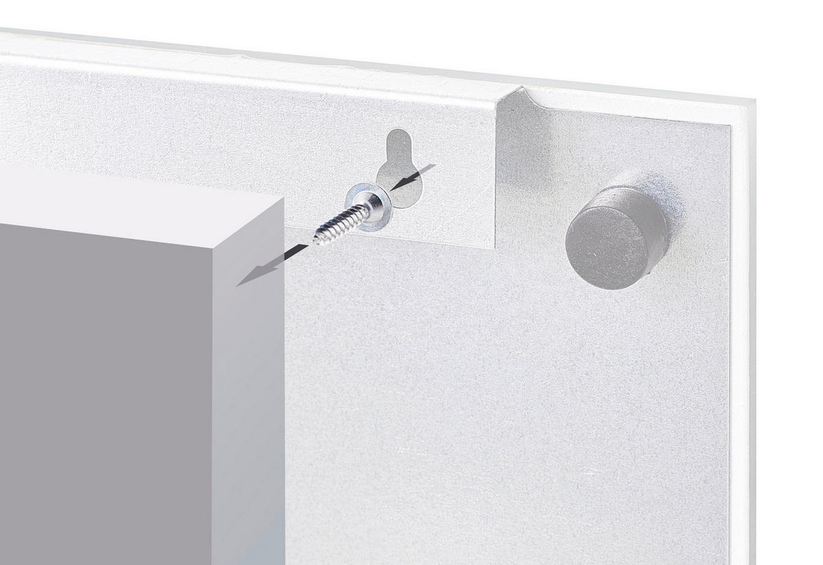 Zeller Memoboard Memoboard - schwarz (60,00/40,00/1,60cm) - Zeller