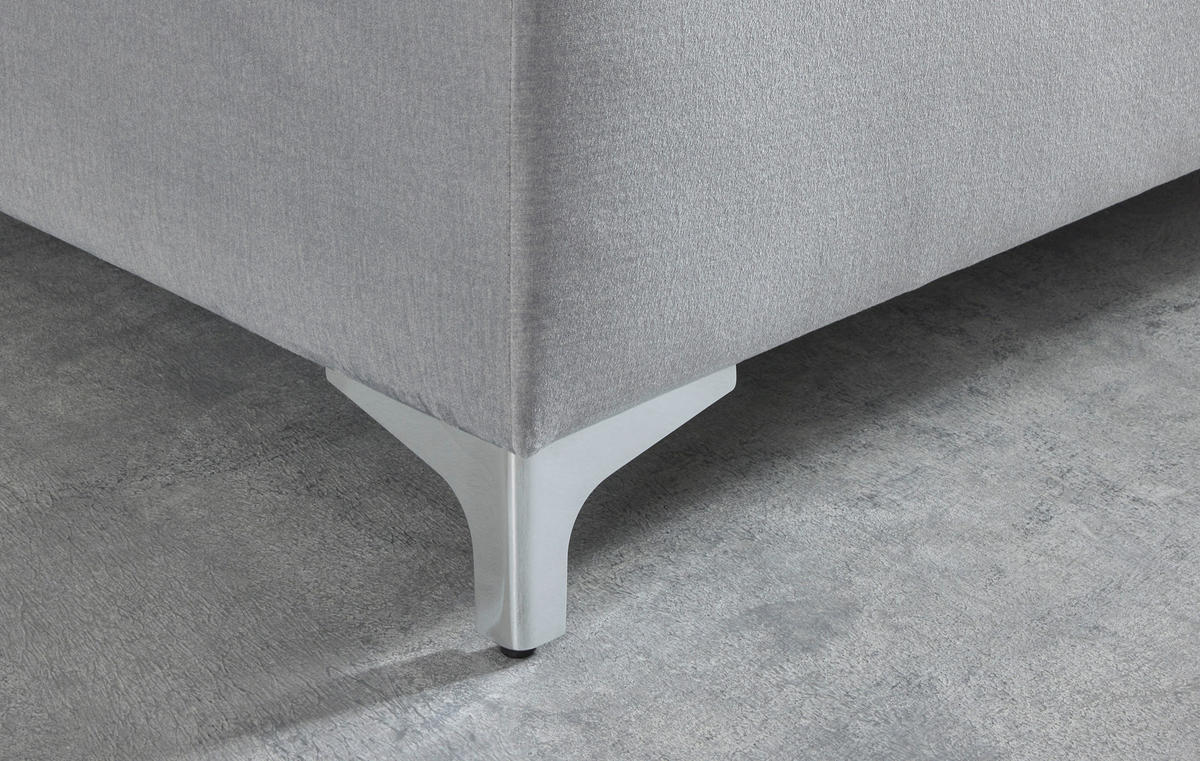 Boxspringbett Nairobi anthrazit Nairobi - Chrom/anthrazit (191,00/111,00/210,00cm)