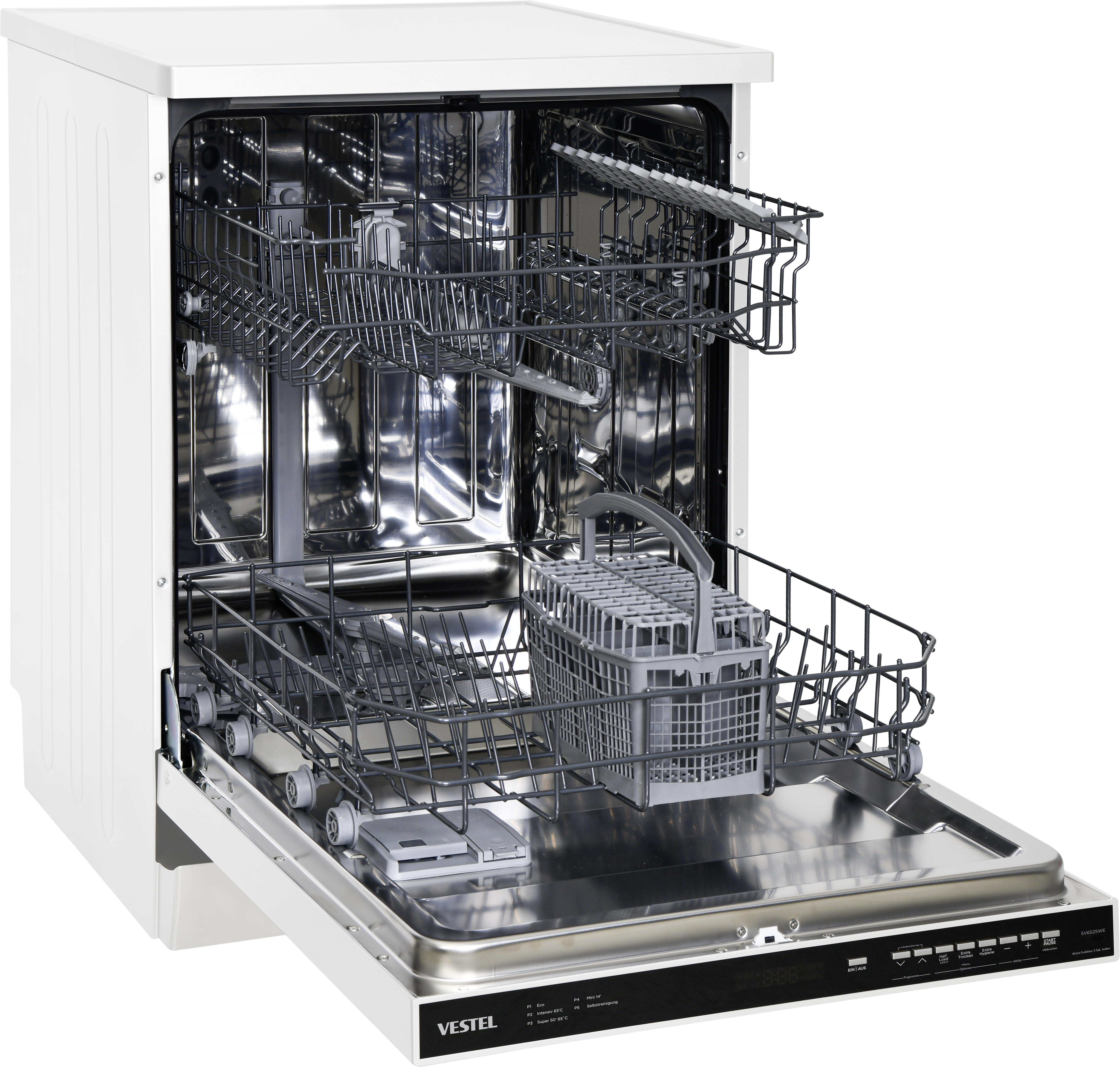 VESTEL Geschirrspüler SV6S25WE weiß B/H/T: ca. 59,8x85x59,8 cm