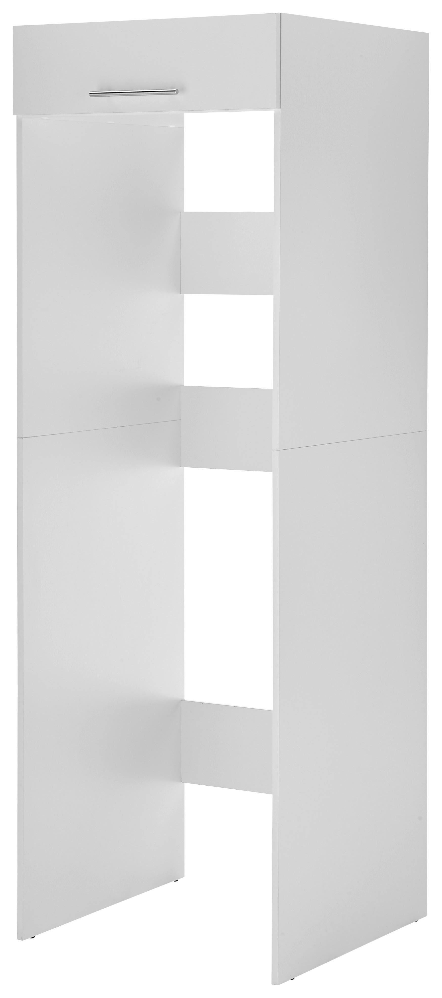 Respekta Waschmaschinenumbauschrank Clara weiß matt B/H/T: ca. 67,4x200x67,6 cm Clara - weiß (67,40/200,00/67,60cm) - Respekta