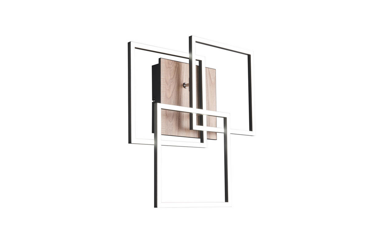 Reality LED-Deckenleuchte R62883135 Mobile schwarz Acryl Metall MDF B/H/T: ca. 39x10x42 cm 1 Brennstellen Mobile - schwarz (39,00/10,00/42,00cm) - Reality