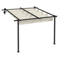 Outsunny Pergola cremeweiß Polyester B/H/L: ca. 297x230x297 cm Pergola - cremeweiß (297,00/297,00/230,00cm) - Outsunny