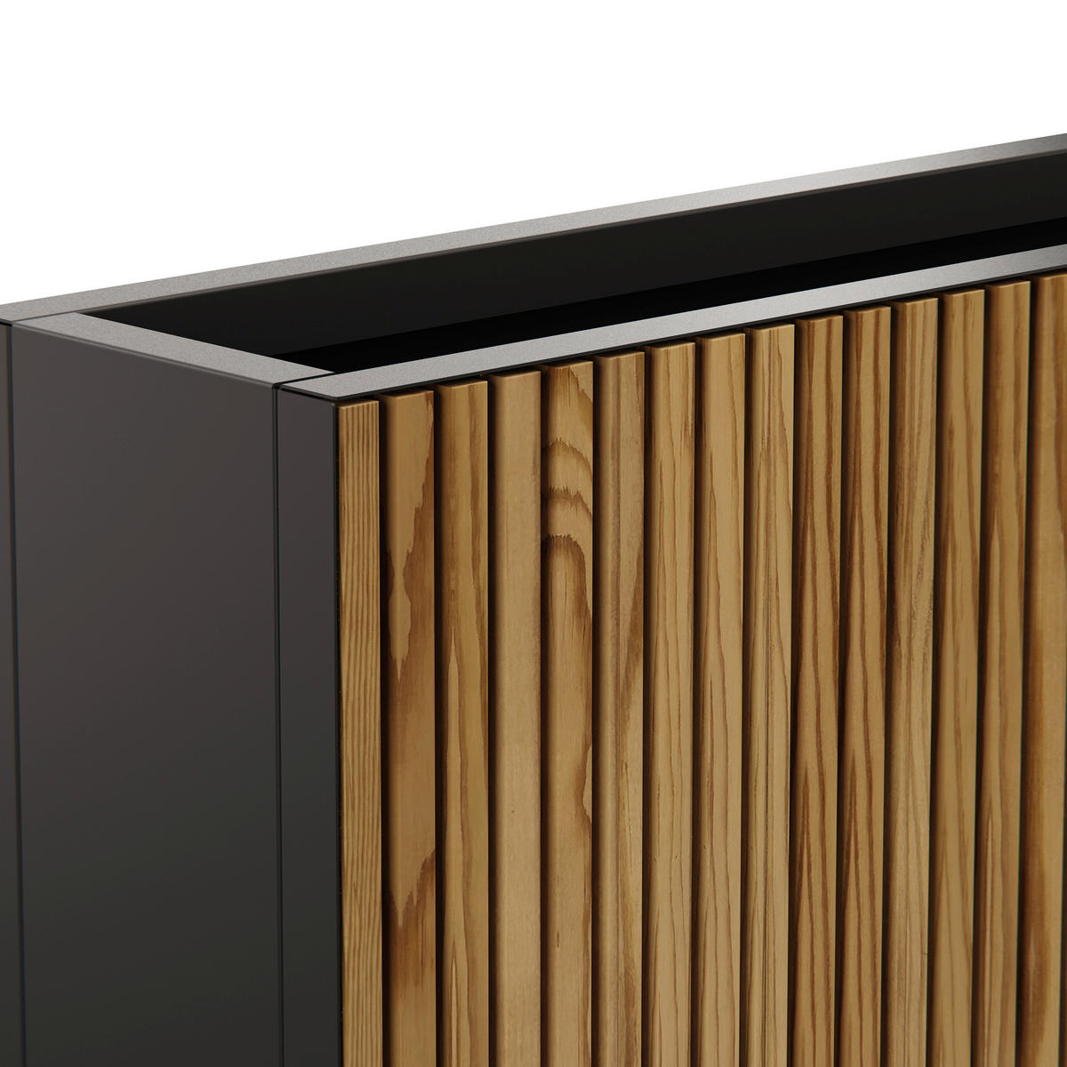 Herstera Garden Pflanzkübel Deco Planter schwarz Holz B/H/L: ca. 120x80x25 cm Deco Planter - schwarz (25,00/120,00/80,00cm) - Herstera Garden
