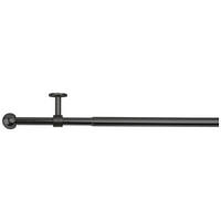 ondeco Stilgarnituren schwarz Metall L: ca. 280 cm ausziehbar von ca. 160 bis 280 cm 1.0 Läufe Teleskopgarnitur_2in1 - schwarz (280,00cm) - ondeco