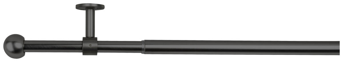 ondeco Stilgarnituren schwarz Metall L: ca. 280 cm ausziehbar von ca. 160 bis 280 cm 1.0 Läufe Teleskopgarnitur_2in1 - schwarz (280,00cm) - ondeco