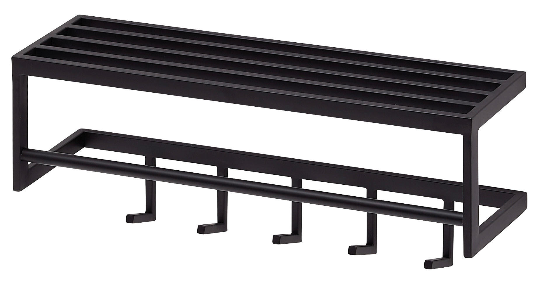 Garderobe B/H/T: ca. 70x20x20 cm Garderobe - schwarz (70,00/20,00/20,00cm) - Wohnling