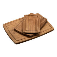Kesper Schneidbrett natur Holz Bambus B/H/L: ca. 28,5x5,2x38 cm Schneidbrett_3erSet - natur (38,00/28,50/5,20cm) - Kesper