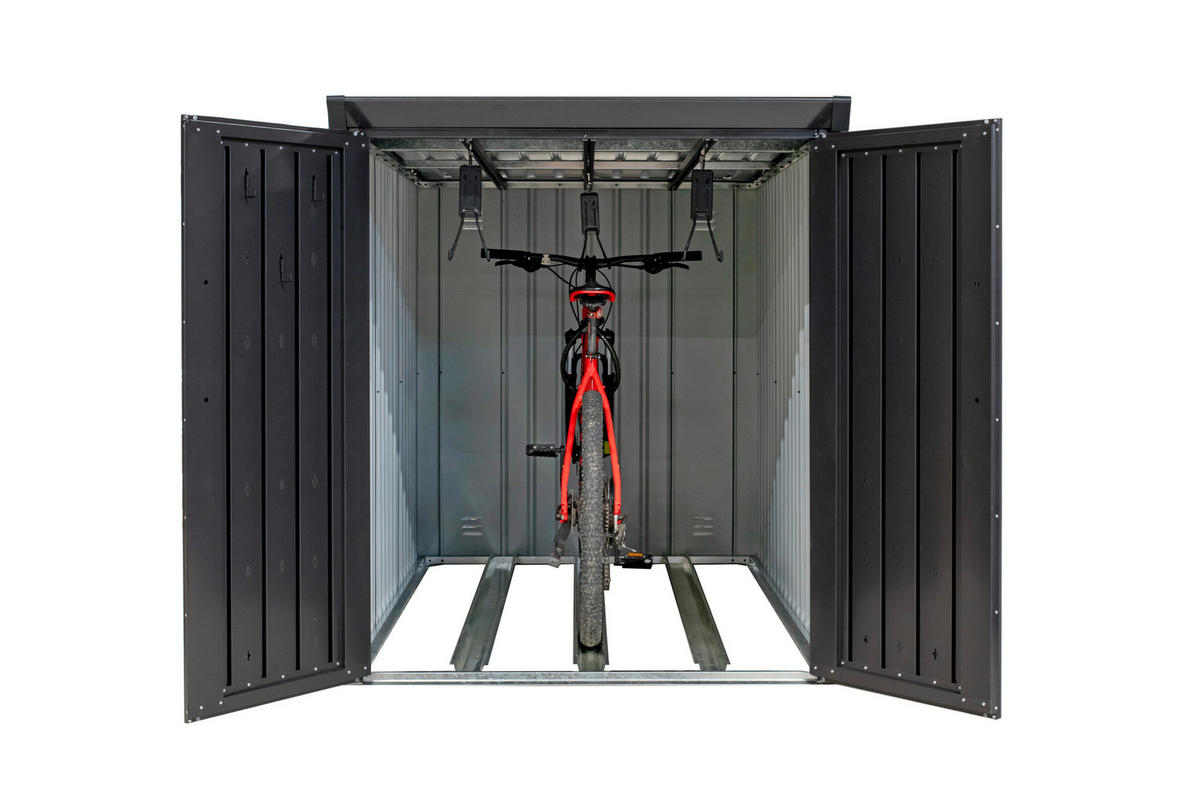 Westmann Fahrradgarage Velos schwarz B/H/L: ca. 133x151x222 cm Velos - schwarz (222,00/133,00/151,00cm) - Westmann