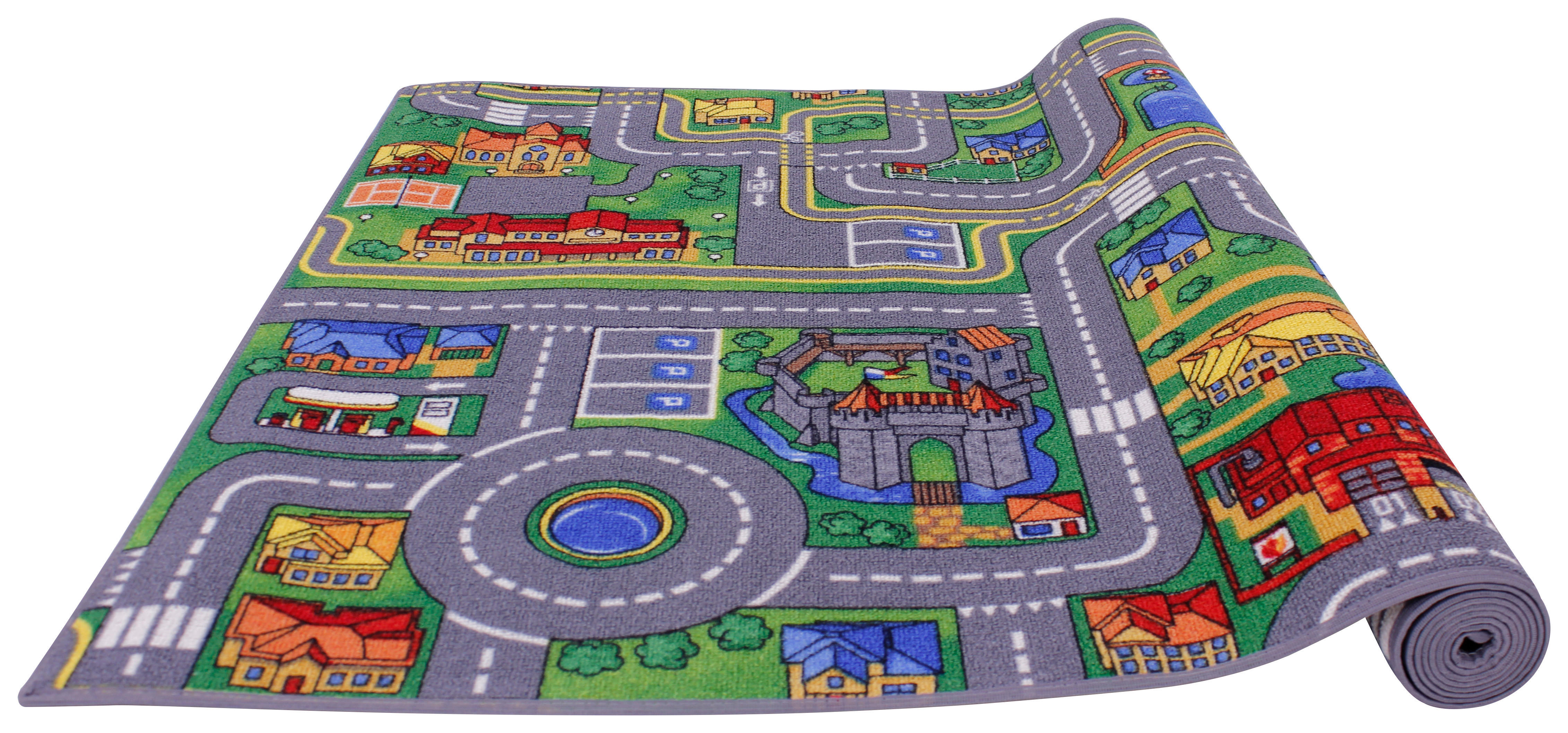 Thumbnail - Kinderteppich Playcity Multi B/L: ca. 95x200 cm
