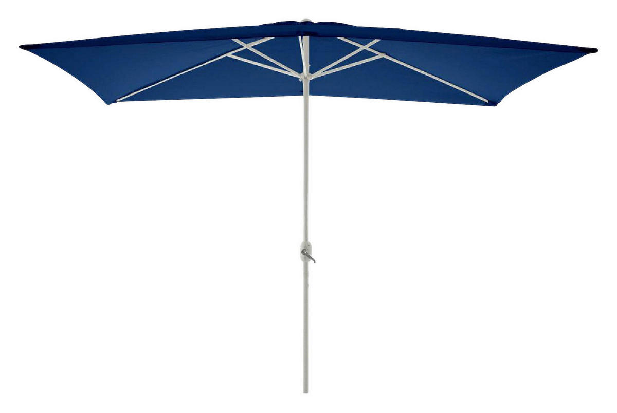 VCM Sonnenschirm blau Polyester-Mischgewebe B/H/L: ca. 200x235x300 cm Sonnenschirm - blau (300,00/200,00/235,00cm) - VCM