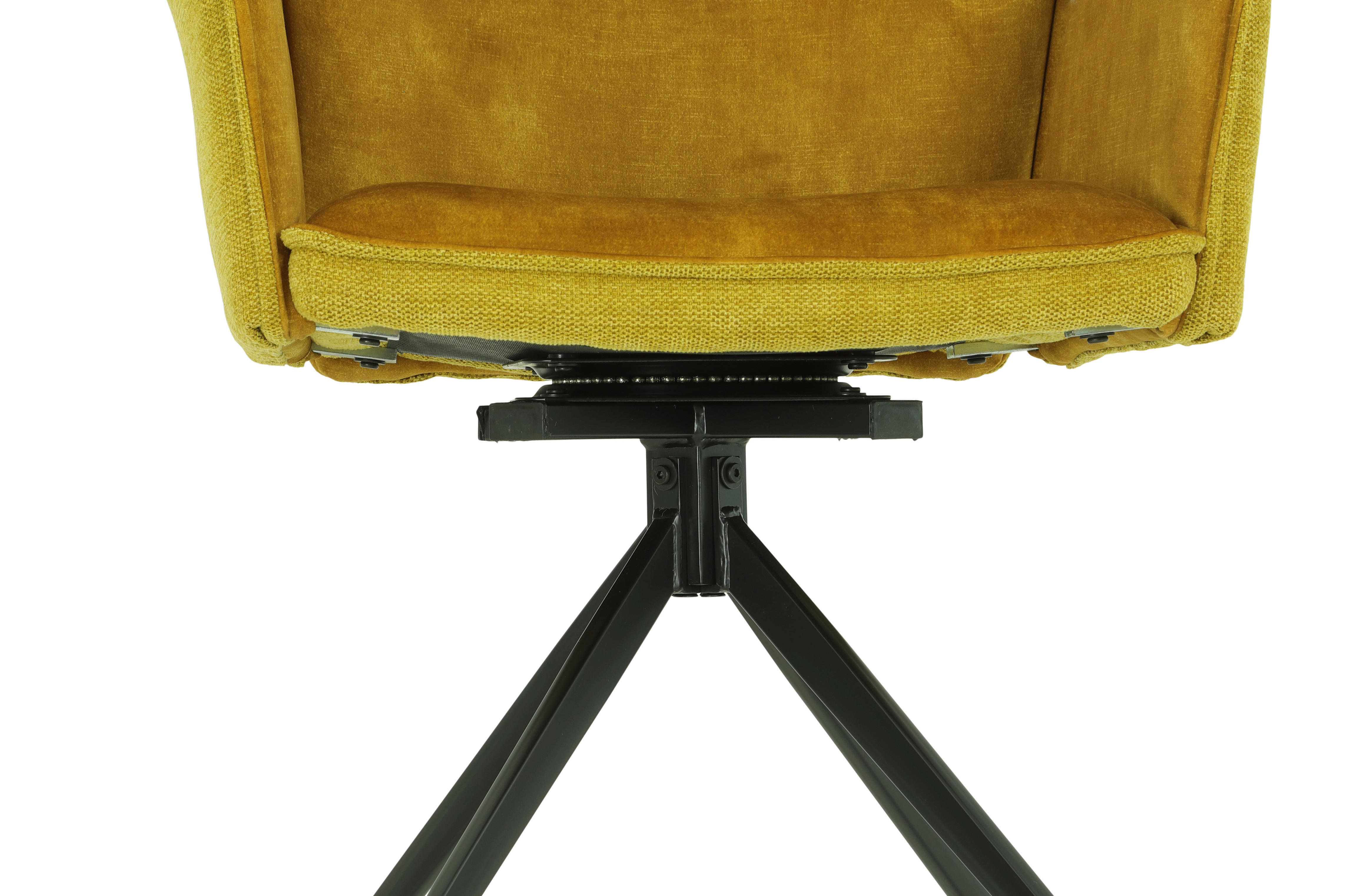 Hela Sessel SUSANNE I S gold Stoff B/H/T: ca. 65x92x64 cm SUSANNE I S - gold/schwarz (65,00/92,00/64,00cm) - Hela